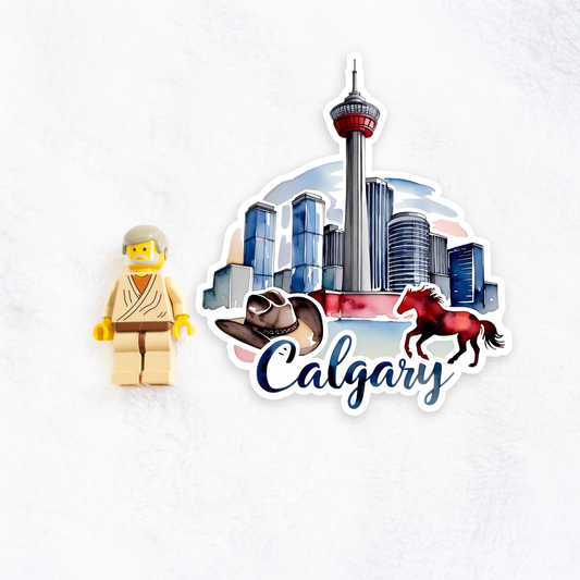 Calgary | Sticker | Watercolor Style