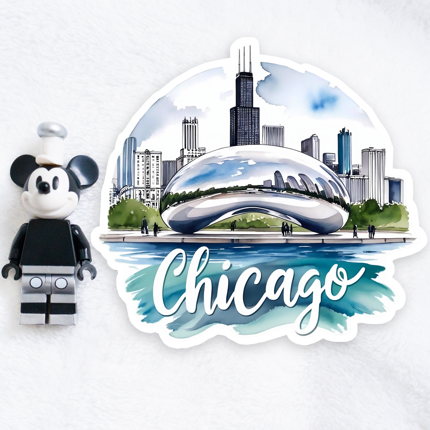 Chicago | Sticker | Watercolor Style