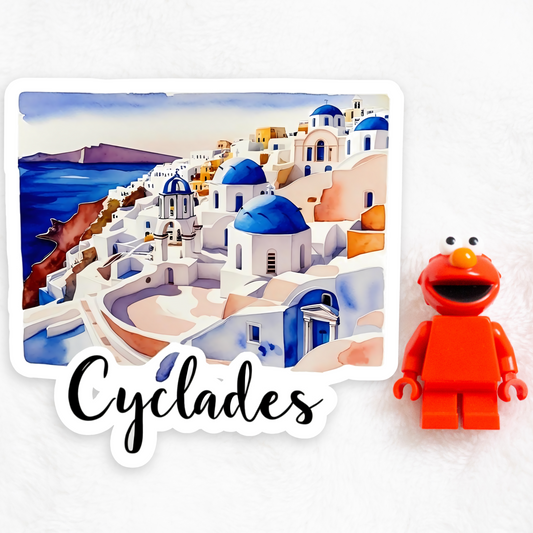 Cyclades | Sticker | Watercolor Style
