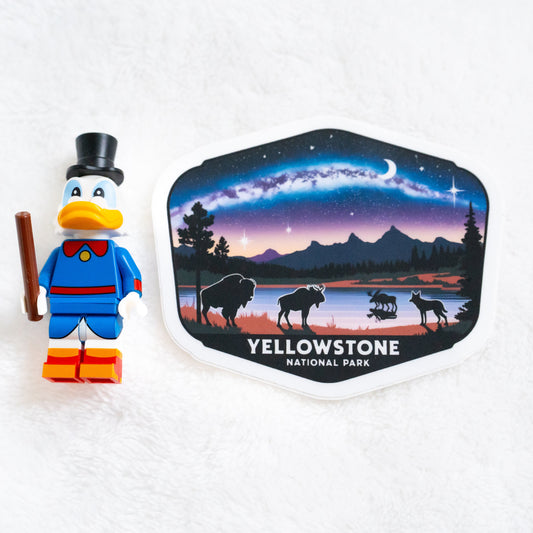 Yellowstone National Park | Sticker | Night Sky