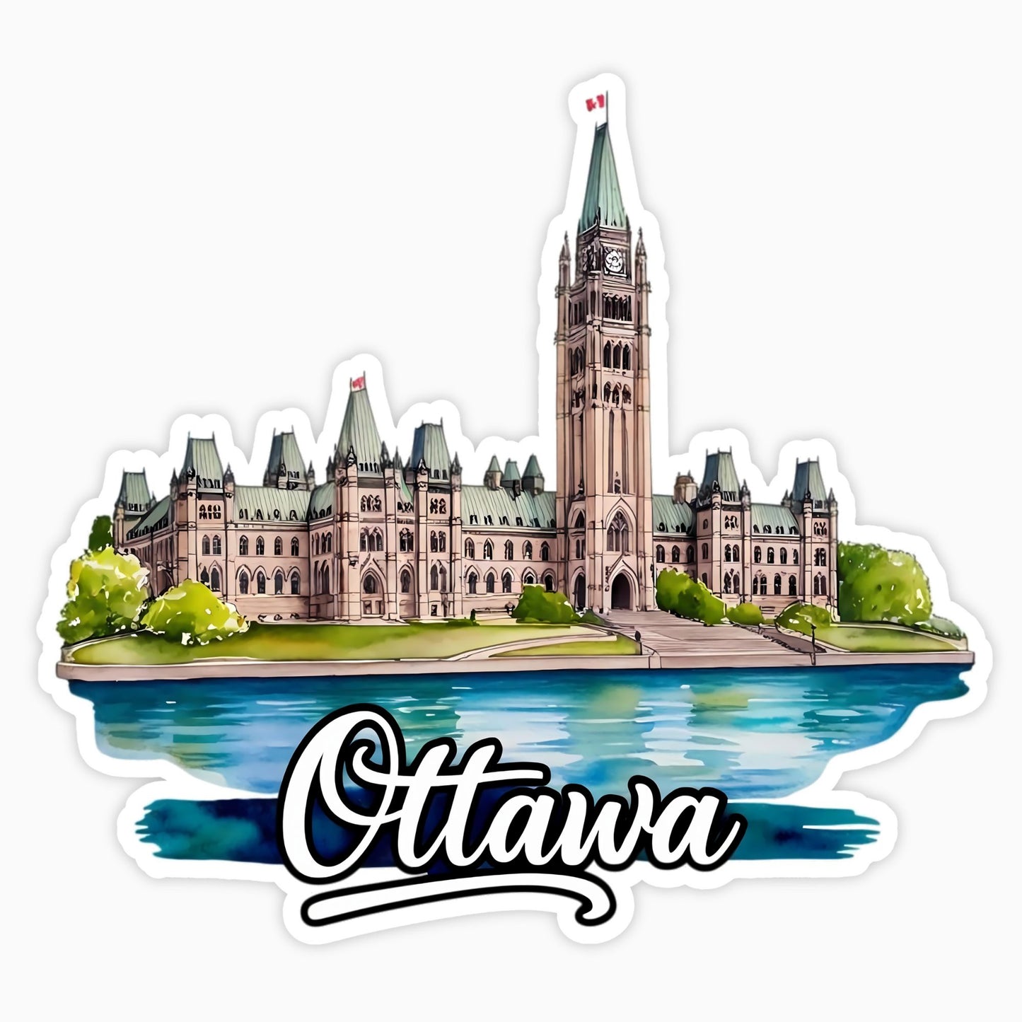 Ottawa | Sticker | Watercolor Style