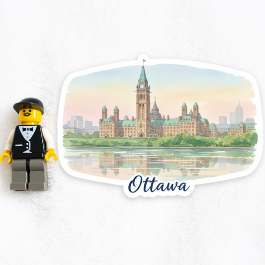 Ottawa Watercolor Vinyl Sticker