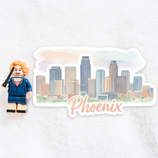 Phoenix Watercolor Vinyl Sticker
