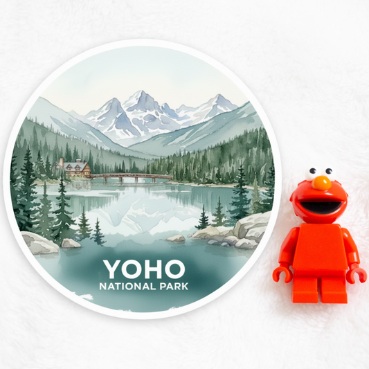 Yoho National Park Watercolor Vinyl Sticker