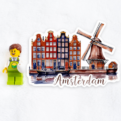 Amsterdam | Sticker | Watercolor Style