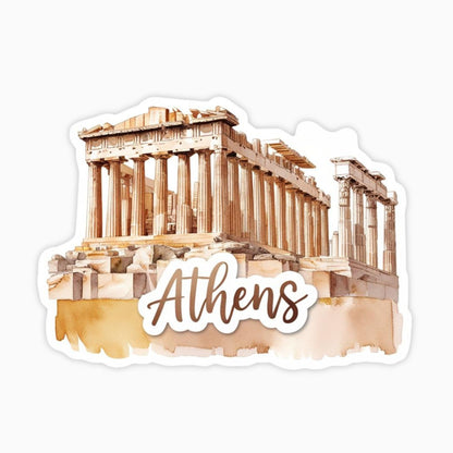 Athens | Sticker | Watercolor Style