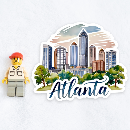 Atlanta | Sticker | Watercolor Style