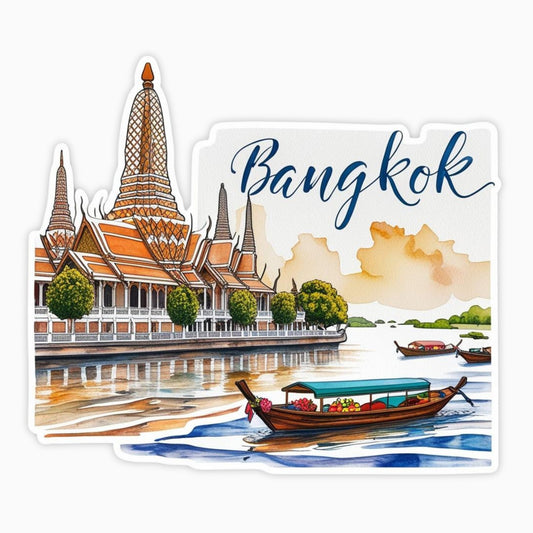 Bangkok | Sticker | Watercolor Style