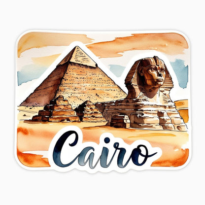 Cairo | Sticker | Watercolor Style