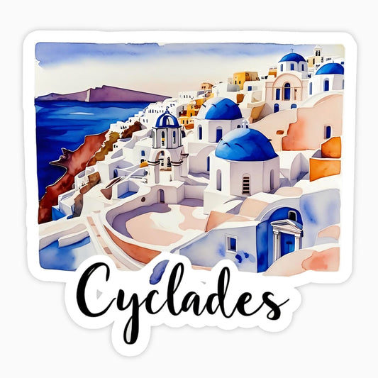 Cyclades | Sticker | Watercolor Style
