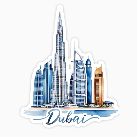 Dubai | Sticker | Watercolor Style