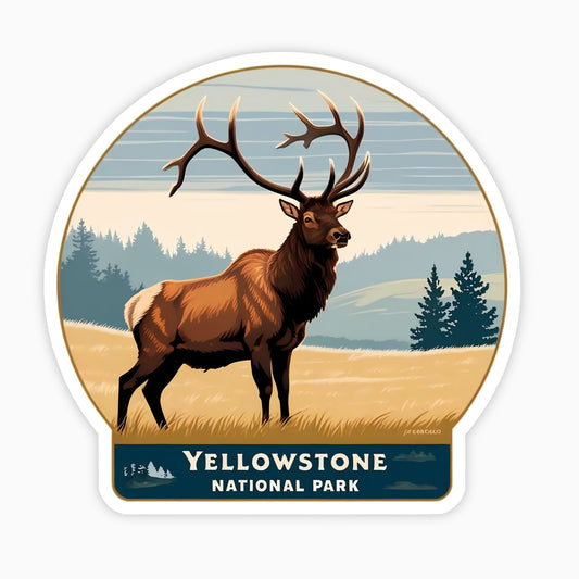 Yellowstone National Park | Sticker | Elk