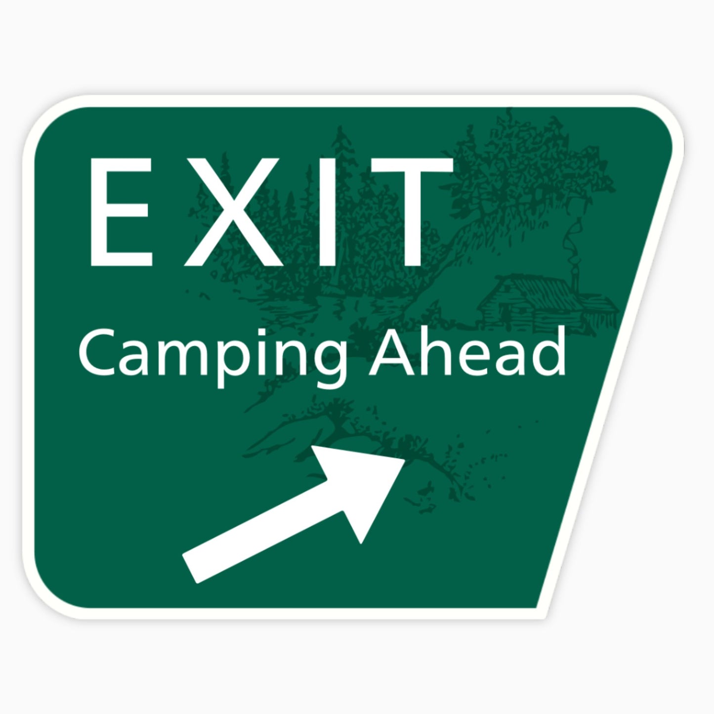 Exit Road Signs Vinyl Sticker