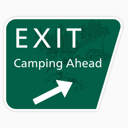 Exit Road Signs Vinyl Sticker