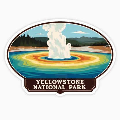 Yellowstone National Park | Sticker | Grand Prismatic Spring