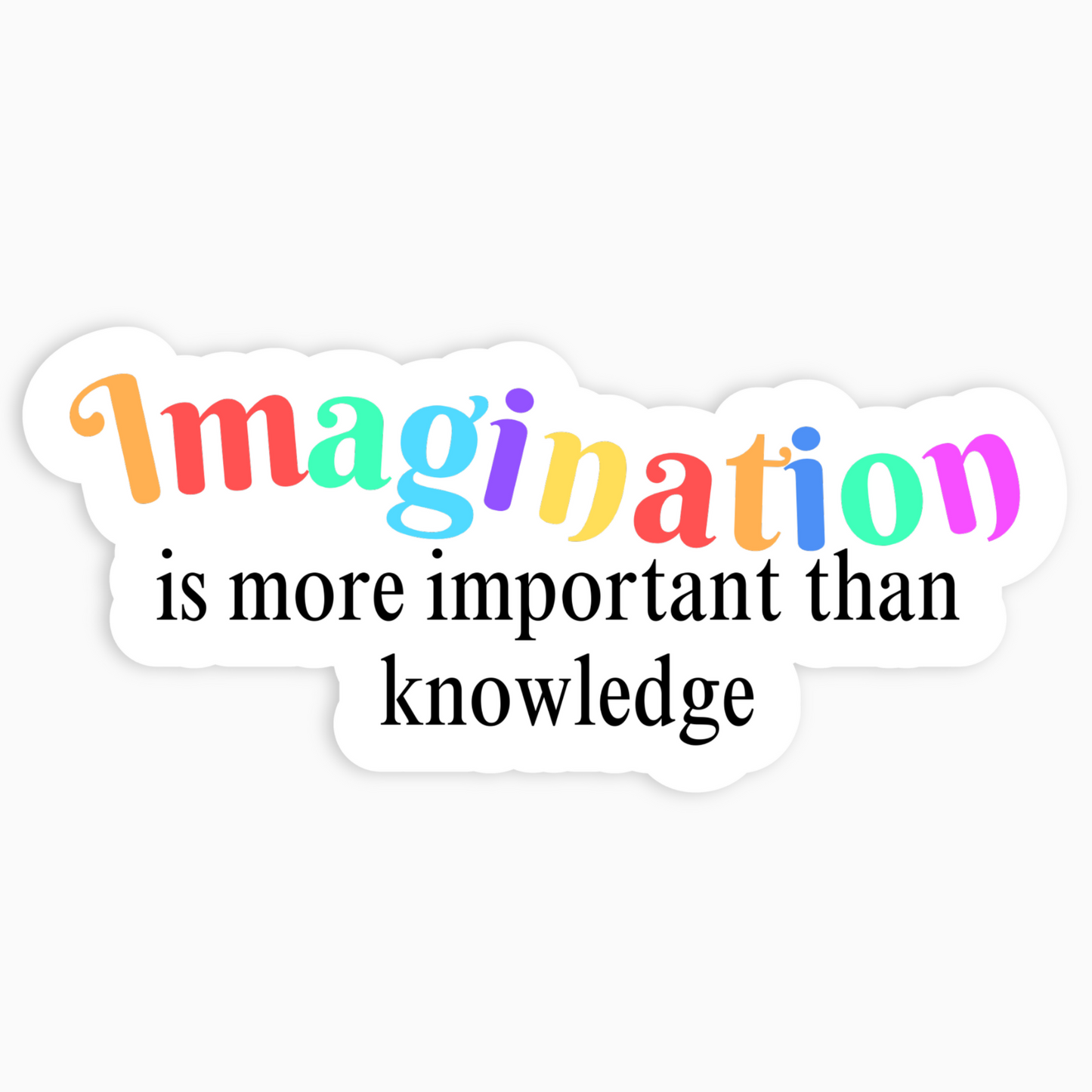 Imagination Vinyl Sticker