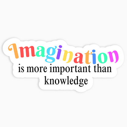 Imagination Vinyl Sticker