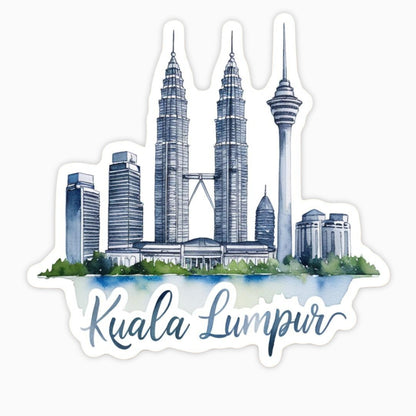Kuala Lumpur | Sticker | Watercolor Style