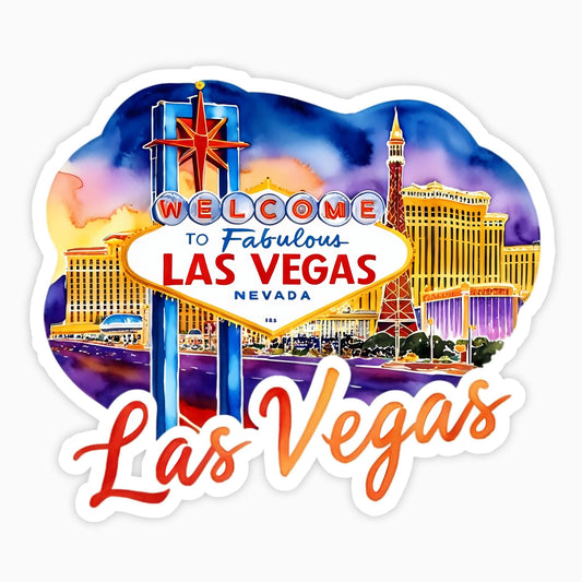 Las Vegas | Sticker | Watercolor Style