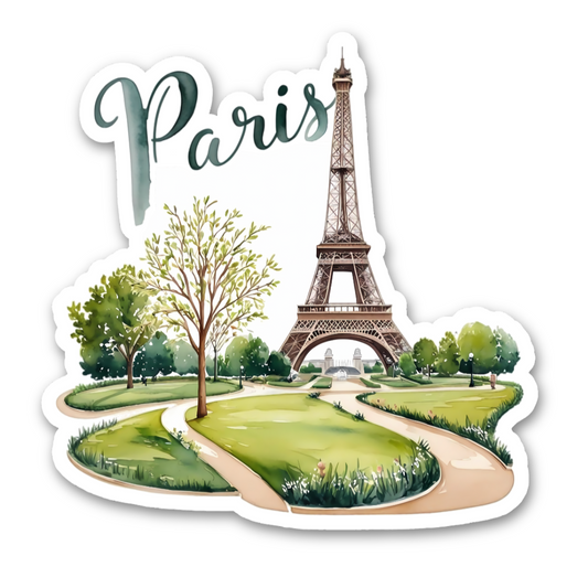 Paris | Sticker | Watercolor Style