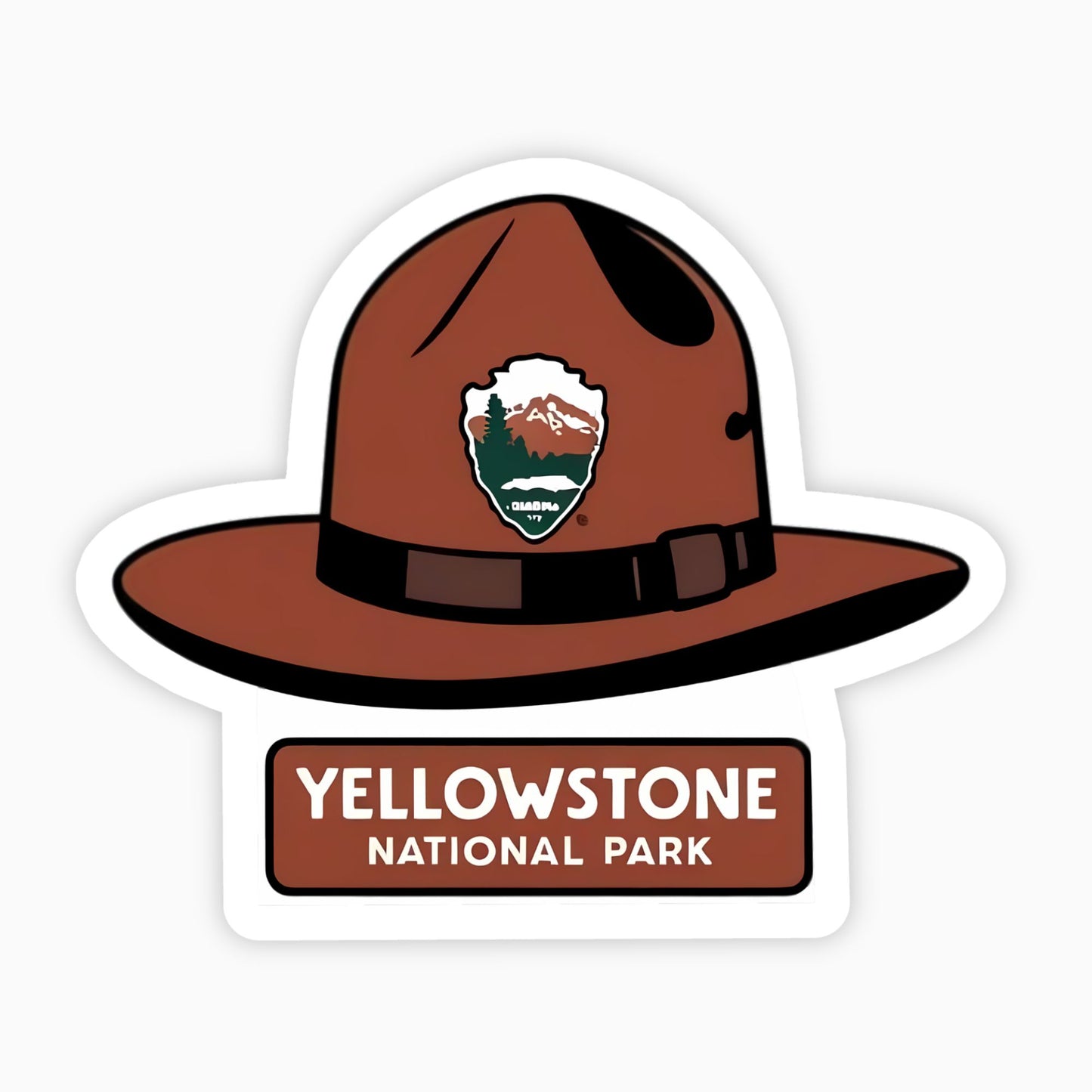 Yellowstone National Park | Sticker | Ranger Hat