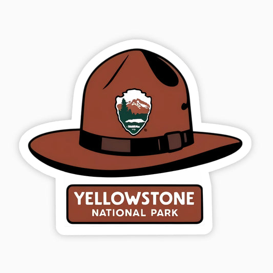 Yellowstone National Park | Sticker | Ranger Hat