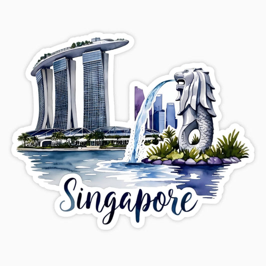 Singapore | Sticker | Watercolor Style
