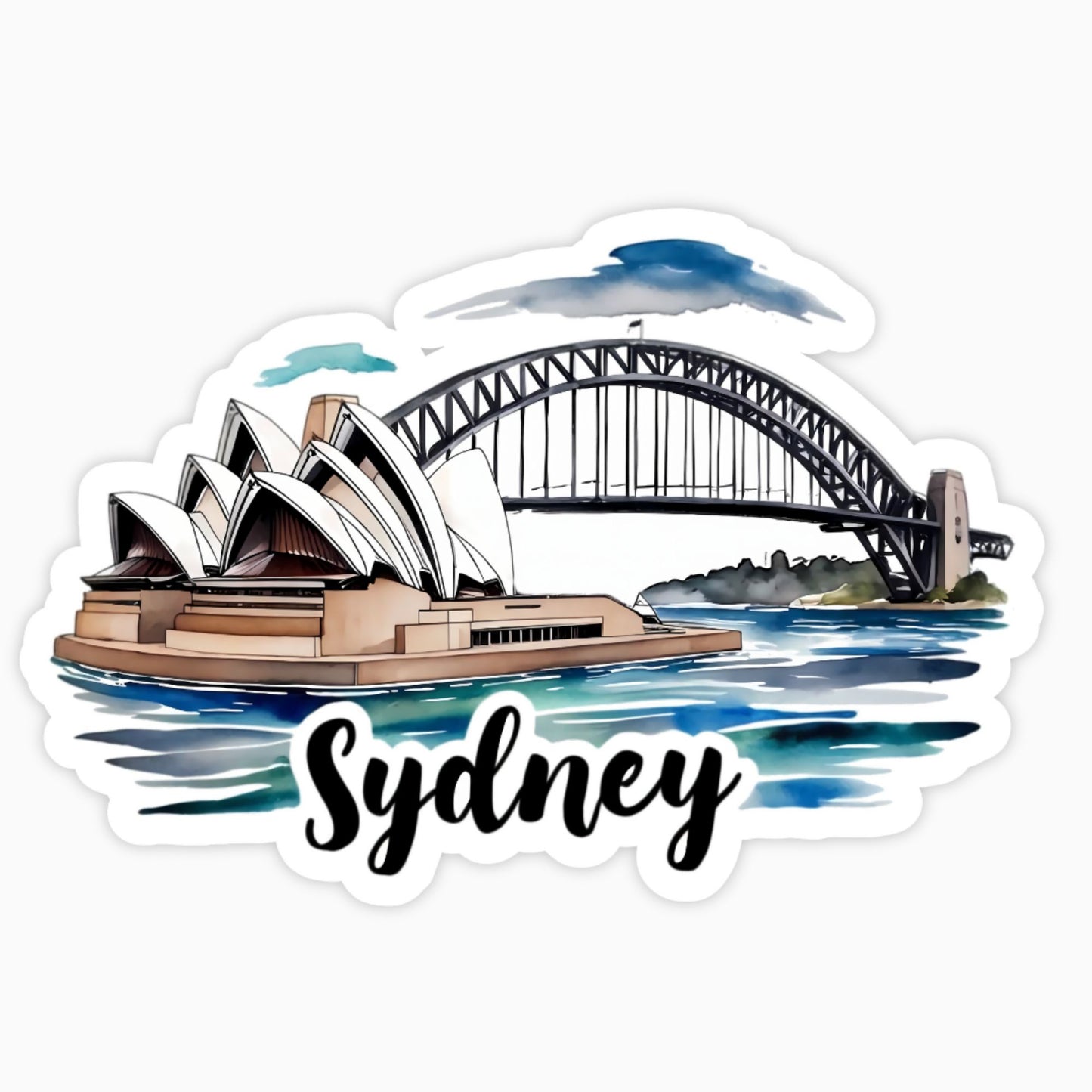 Sydney | Sticker | Watercolor Style