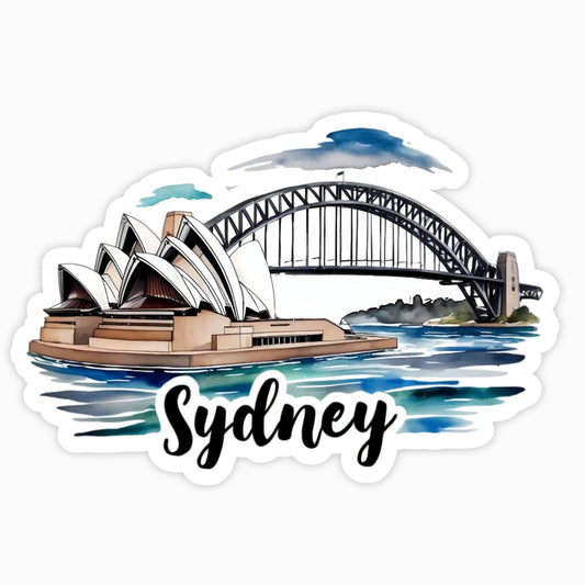 Sydney | Sticker | Watercolor Style
