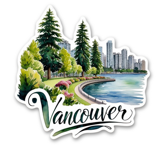 Vancouver | Sticker | Watercolor Style