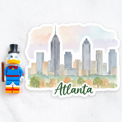 Atlanta Watercolor Vinyl Sticker