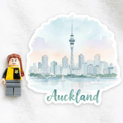 Auckland Watercolor Vinyl Sticker