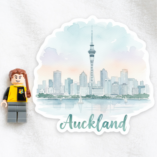 Auckland Watercolor Vinyl Sticker