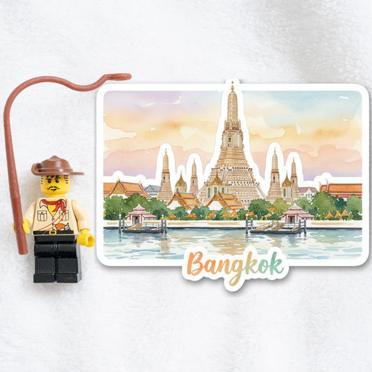 Bangkok Watercolor Vinyl Sticker