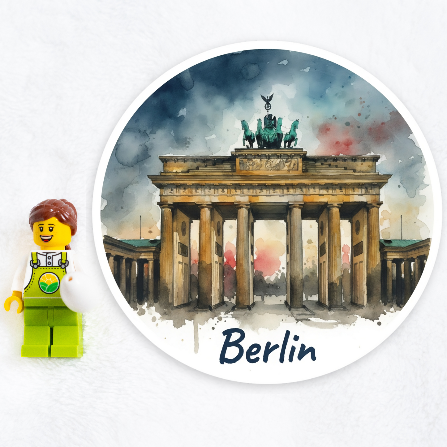 Berlin Watercolor Vinyl Sticker