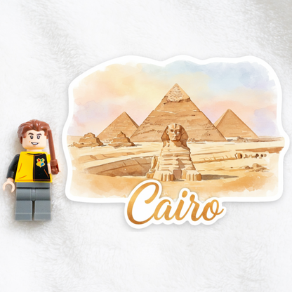 Cairo Watercolor Vinyl Sticker