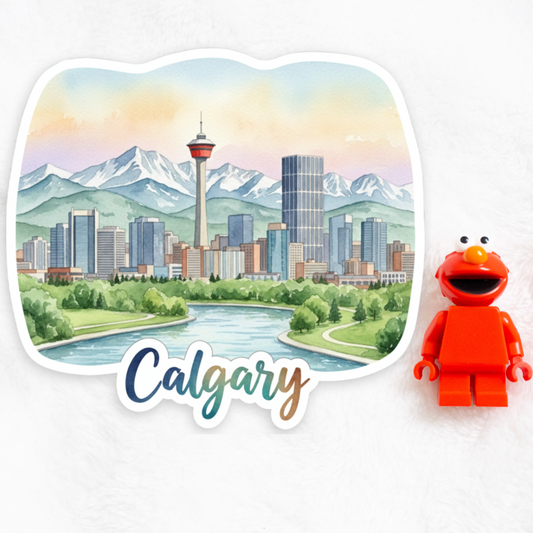 Calgary Watercolor Vinyl Sticker
