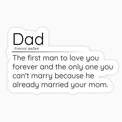 Dad | Waterproof Vinyl Sticker