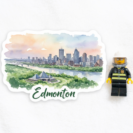 Edmonton Watercolor Vinyl Sticker