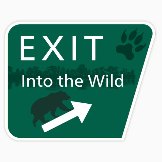 Exit Road Signs Vinyl Sticker