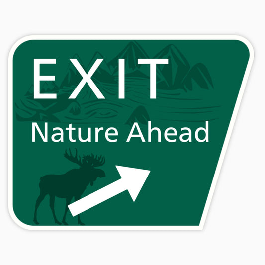 Exit Road Signs Vinyl Sticker