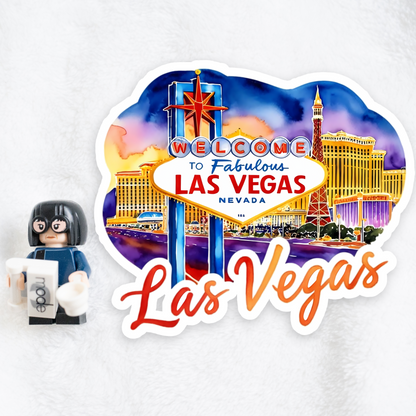 Las Vegas | Sticker | Watercolor Style