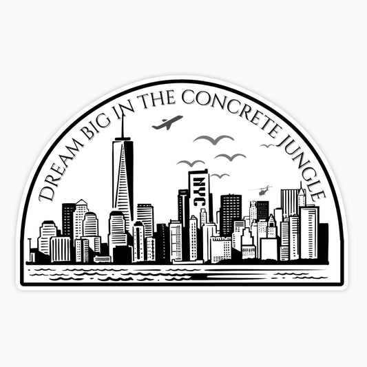 New York City the Concrete Jungle | Waterproof Vinyl Sticker