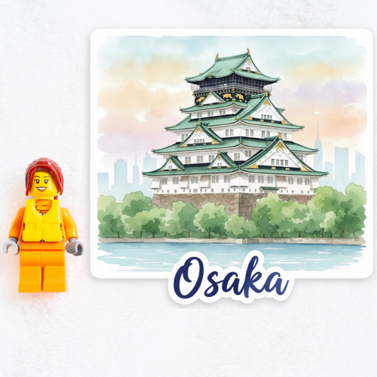 Osaka Watercolor Vinyl Sticker