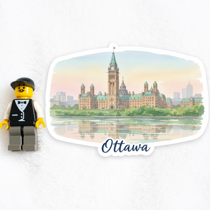Ottawa Watercolor Vinyl Sticker