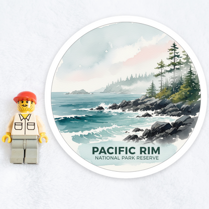Pacific Rim National Park Reserve Watercolor Vinyl Sticker