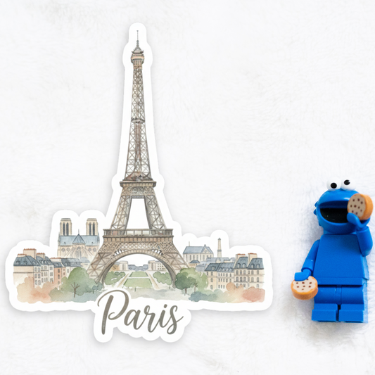 Paris Watercolor Vinyl Sticker