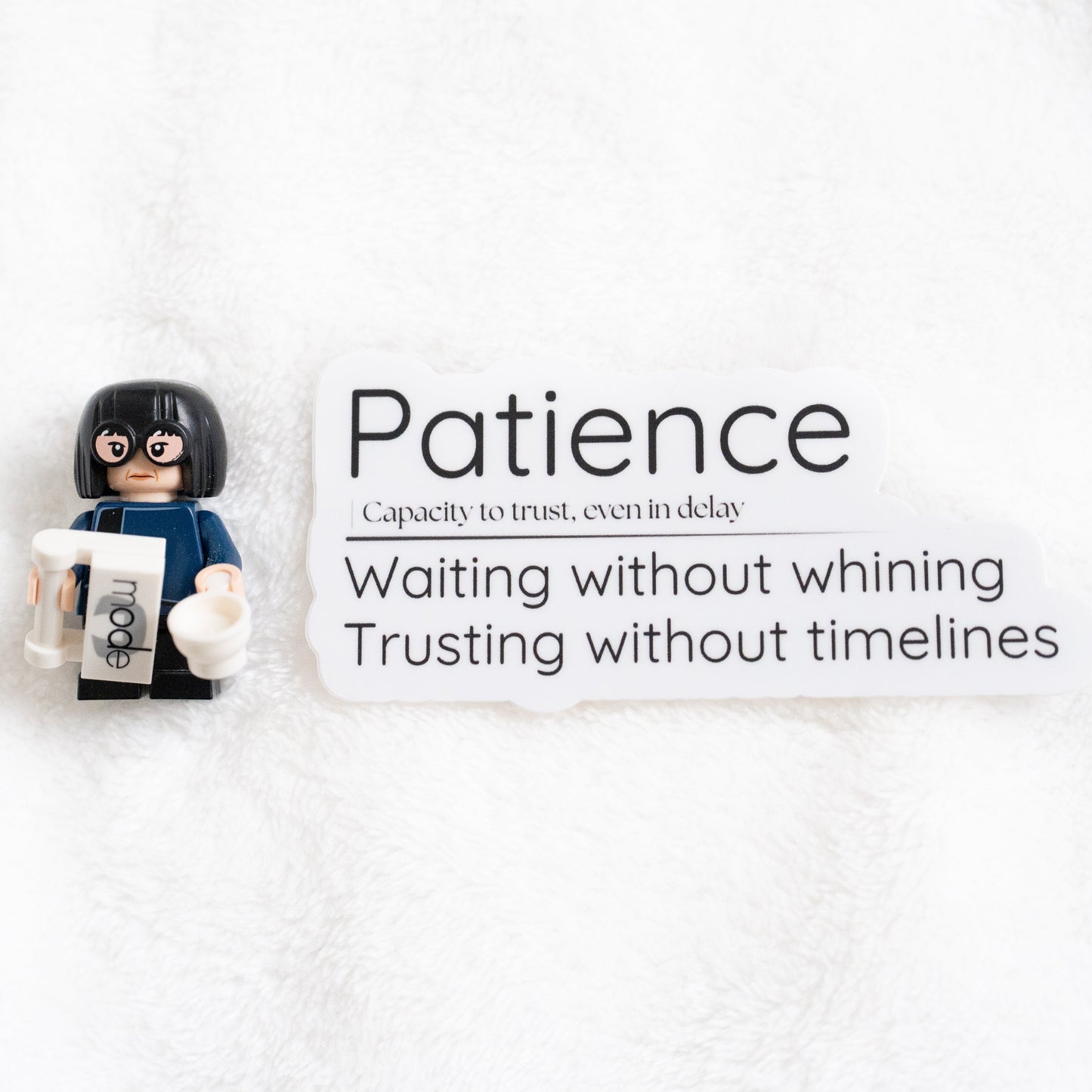 Patience Quote Vinyl Sticker