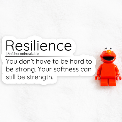 Resilience Quote Vinyl Sticker