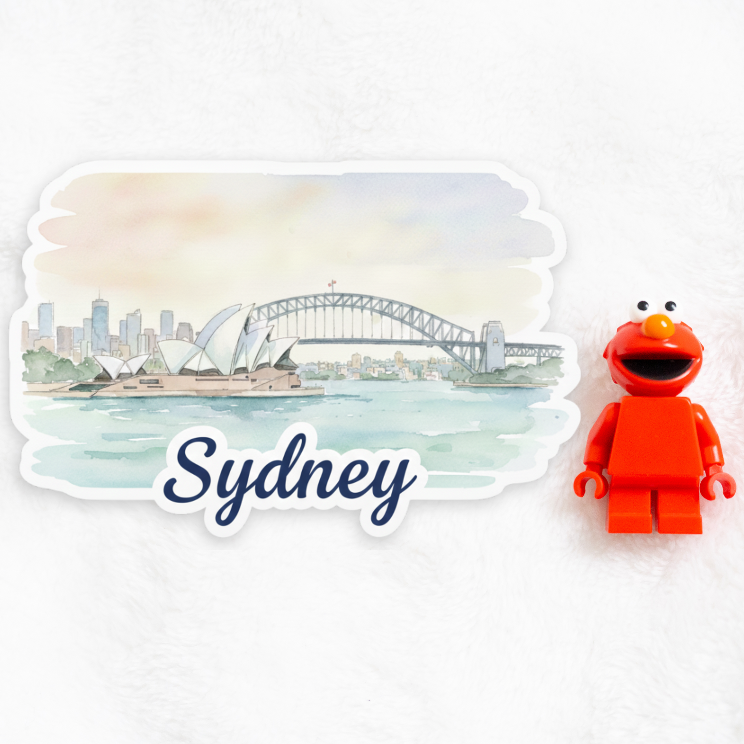Sydney Watercolor Vinyl Sticker